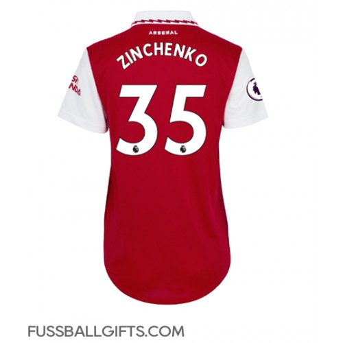 Arsenal Oleksandr Zinchenko #35 Fußballbekleidung Heimtrikot Damen 2022-23 Kurzarm